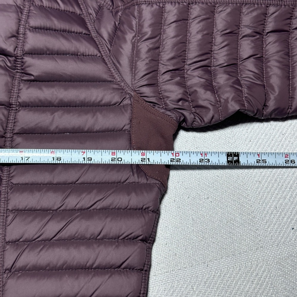Kuhl Spyfire Jacket Women Large 800 Down Fill Quilted Full Zip Puffer Burgundy - Picture 14 of 16